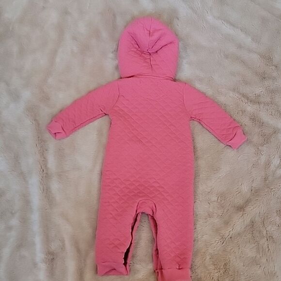 7FAM PINK QUILTED HOODED PRAM, SIZE 6/9 MONTHS - Picture 8 of 8